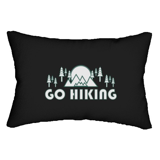 Take a Hike, Hiking Lover, Adventure, Nature. Lumbar Pillows