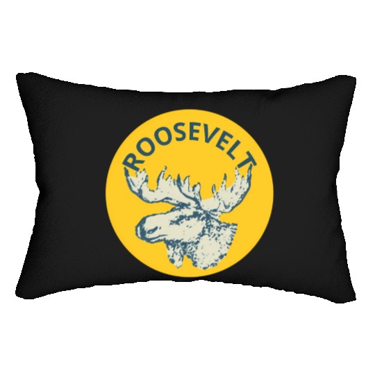 Teddy Roosevelt Bull Moose Py Lumbar Pillows