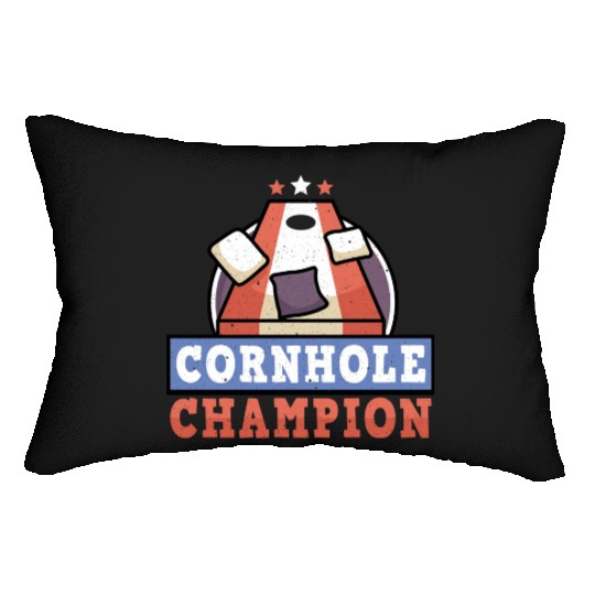 Grunge Cornhole Champion Bean Bag Lover Lumbar Pillows