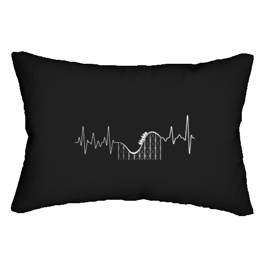 Roller Coaster Heart Beat Lumbar Pillows
