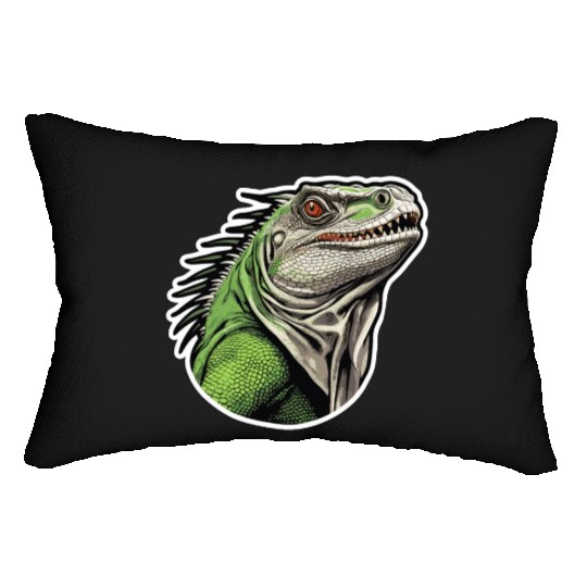 Iguana - Enchanted Wilderness Lumbar Pillows