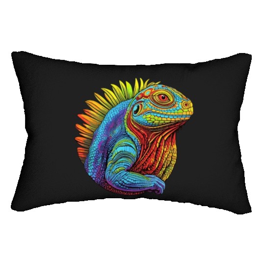 Luminous Lizard Lumbar Pillows