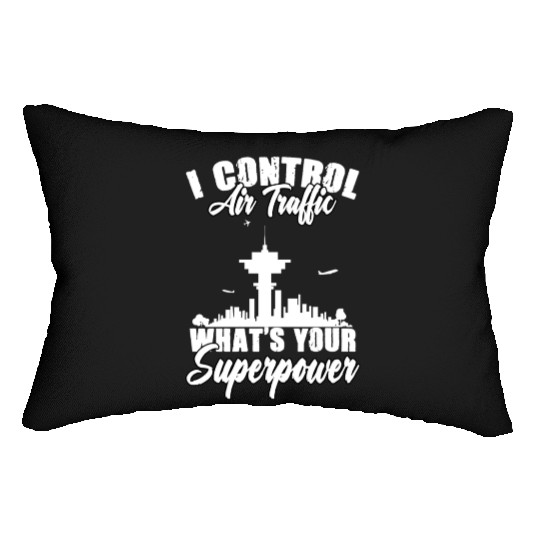 Air Traffic Control Funny Aviation For Atc Flight Lumbar Pillows