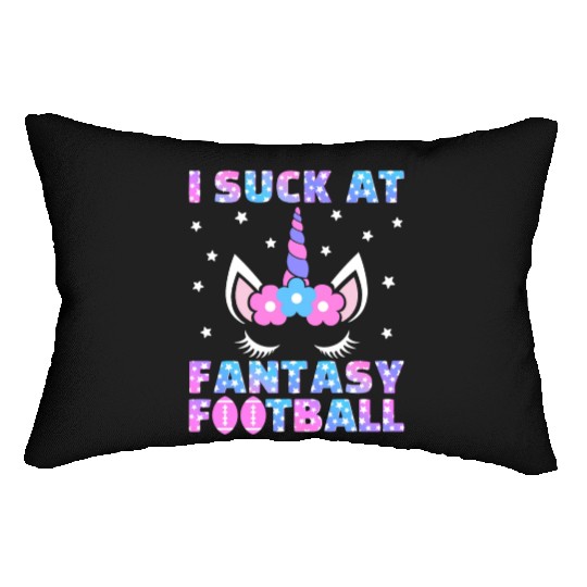 I Suck at Fantasy Football Loser Punishment Funny Lumbar Pillows