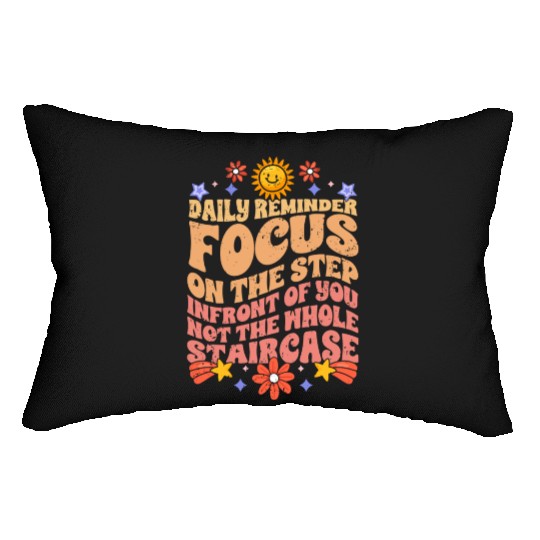 Groovy Daily Reminder Positive Affirmation Lumbar Pillows