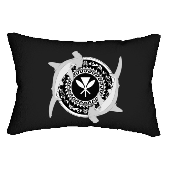 Kanaka Maoli Hammerhead Shark Lumbar Pillows