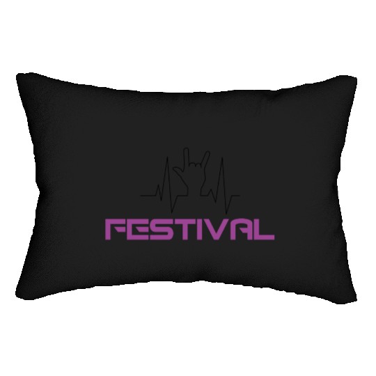 Rock Festival Lumbar Pillows