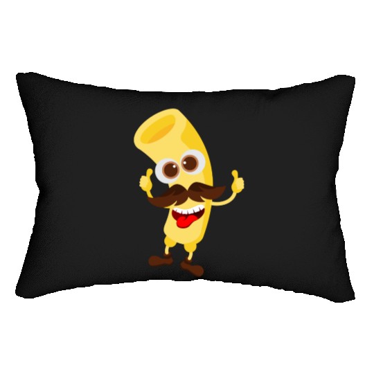 Funny Pasta Macaroni Lumbar Pillows