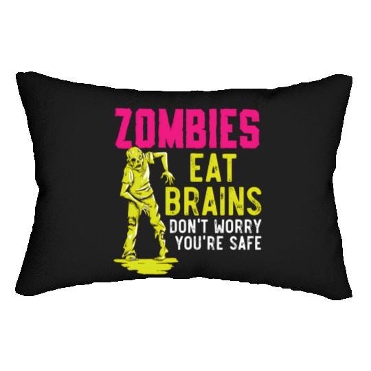 Zombie Undead Monster Halloween Trick Or Lumbar Pillows