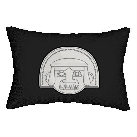Colombian San Agustin Pre Columbus Indigenous Lumbar Pillows