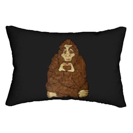 Big Heart Bigfoot Lumbar Pillows