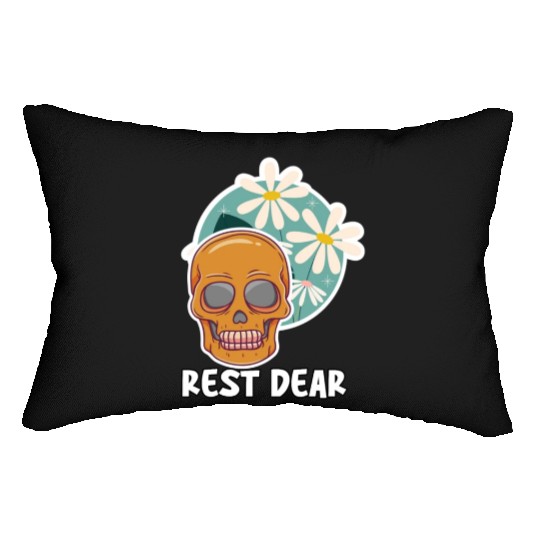 Rest In peace Halloween Day NFT Art Lumbar Pillows