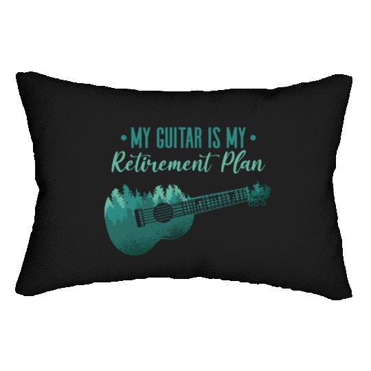 My Guitar Retirement Plan Music Lover Guitarist Lumbar Pillows