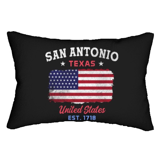 San Antonio Texas est 1718 Design for proud San Lumbar Pillows