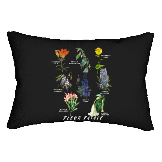 Botanist Gardening Fleur Fatale Poison Botaal Lumbar Pillows