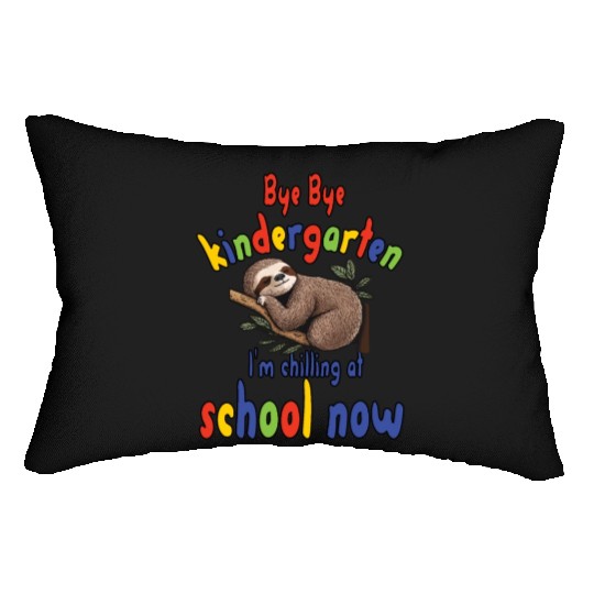 School kid, first grade, chill at school Lumbar Pillows