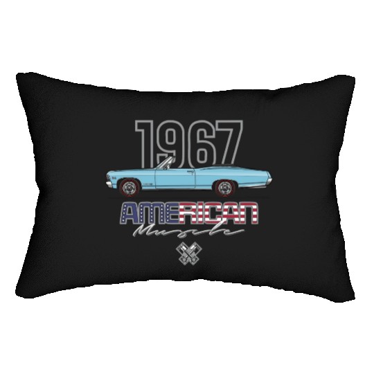 American Light Blue Convertible Lumbar Pillows