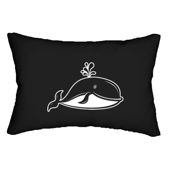 Whale Ocean Marine Lumbar Pillows