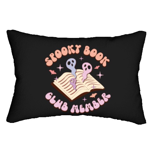 Spooky Book Club Member, Happy Halloween Day Lumbar Pillows