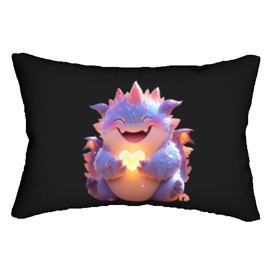 Baby-purple-Heart-dragon-Q Lumbar Pillows