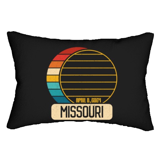 Total Solar Eclipse Missouri April 28 2024 Eclipse Lumbar Pillows