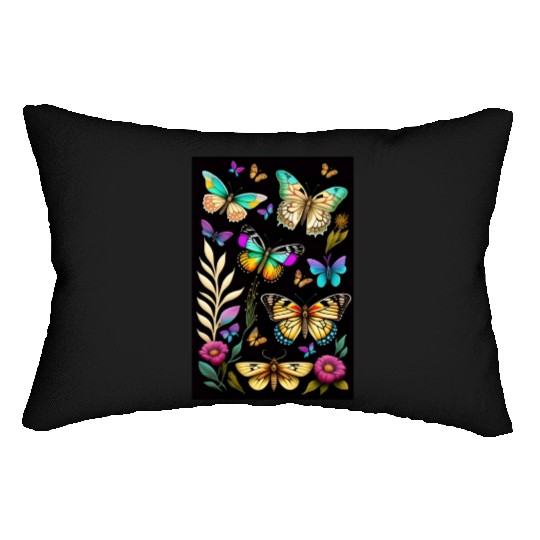 Vibrant Spectrum Lumbar Pillows