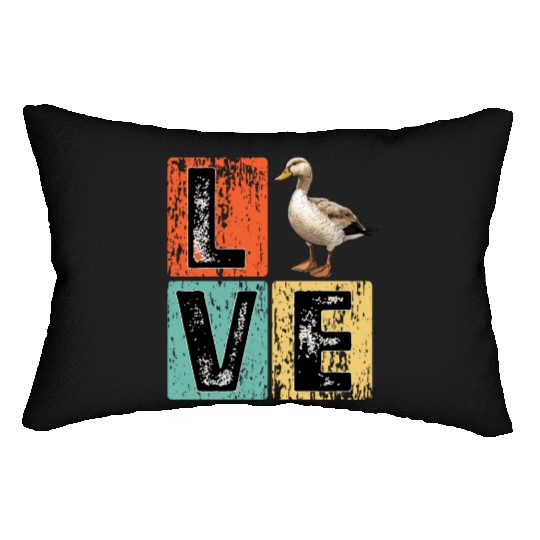 Retro Duck Hunting Duck Birds Lover Duck Hunter Lumbar Pillows