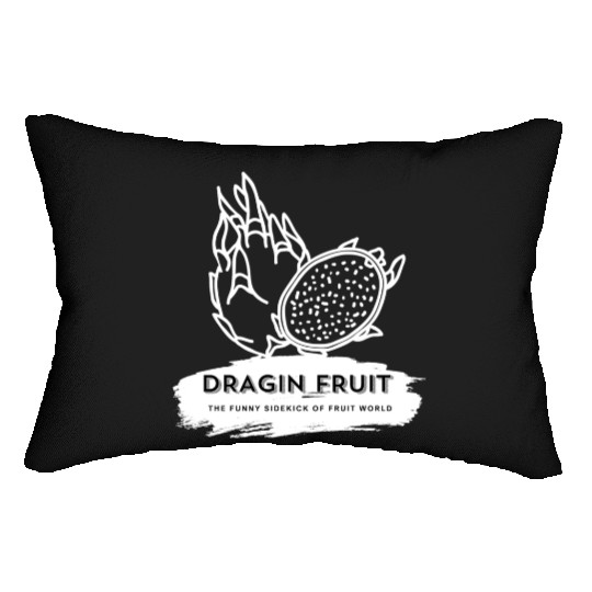 Dragon Fruit The Funny Sidekick Of Fruit World Lumbar Pillows