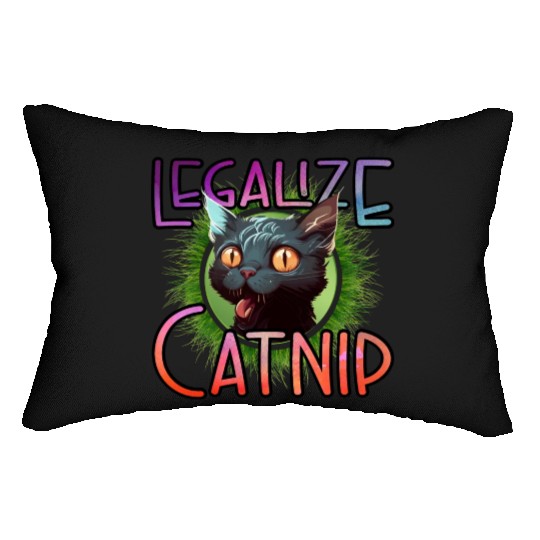 Legalize Catnip Lumbar Pillows