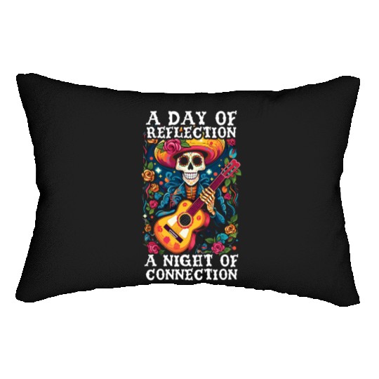 Dia De Los Muertos Sugar Skull Mexican Holiday Lumbar Pillows
