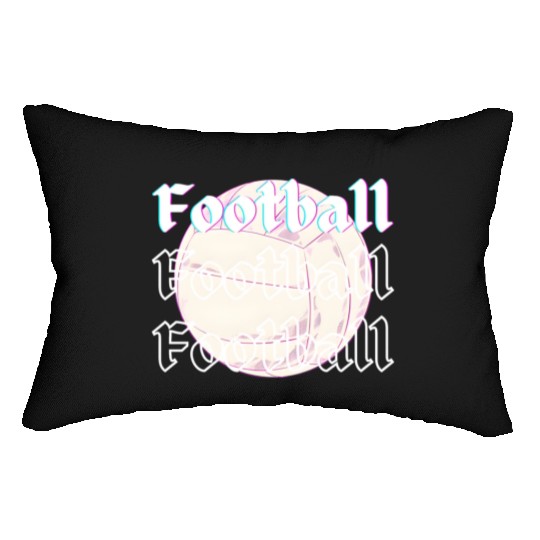 Football is life , sport lover Lumbar Pillows
