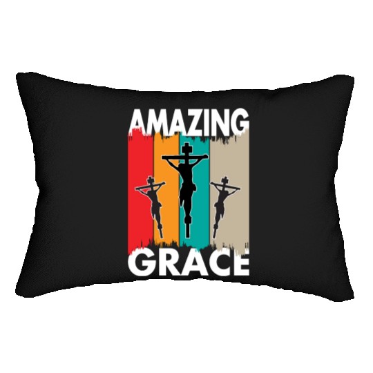 Amazing Grace Love Jesus Christian Christmas Lumbar Pillows