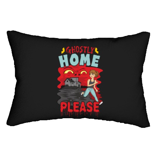 Horror Paranormal Haunted House Spooky Halloween Lumbar Pillows