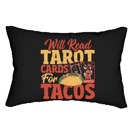 Tarot Card Reader Will Read Tarot Cards For Tacos Lumbar Pillows