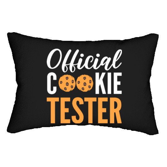 Official Cookie Tester Chef or Baker Gift Lumbar Pillows