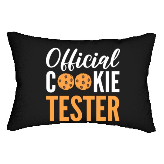 Official Cookie Tester Chef or Baker Gift Lumbar Pillows