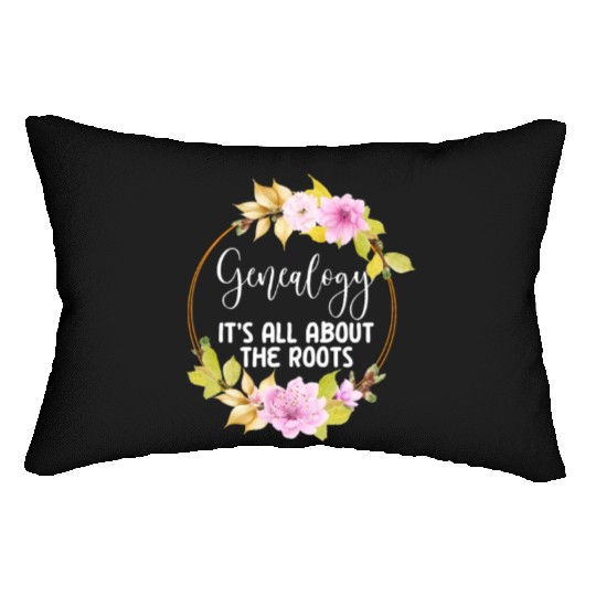 Genealogy It's All About The Roots Lumbar Pillows