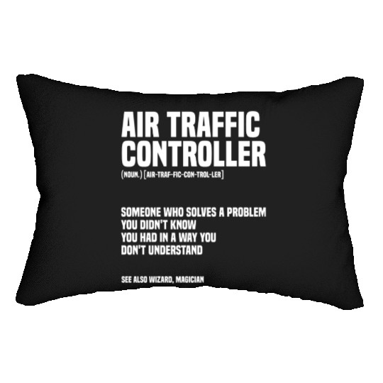 Funny Air Traffic Controller An Airplane Runway Lumbar Pillows