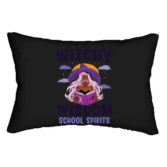 Witchy Wisdom School Spirits Teacher Halloween Lumbar Pillows