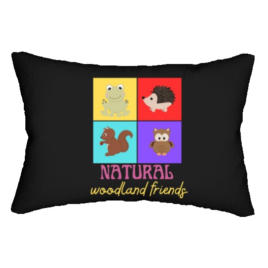 Natural woodland animals Lumbar Pillows