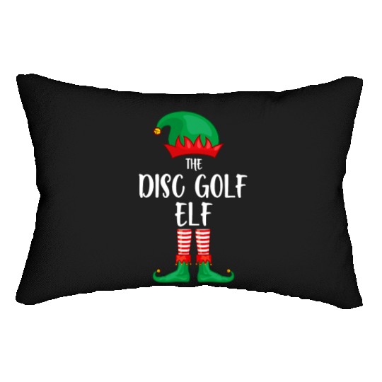 Disc Golf Elf Christmas Party Matching Family Grou Lumbar Pillows