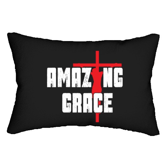 Amazing Grace Love Jesus Christian Christmas Lumbar Pillows