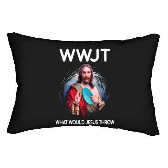 Funny Disc Golf Lumbar Pillows Men Women What Would Jesus