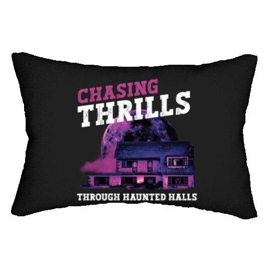 Horror Paranormal Haunted House Spooky Halloween Lumbar Pillows
