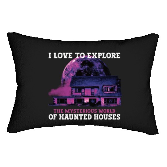 Horror Paranormal Haunted House Spooky Halloween Lumbar Pillows