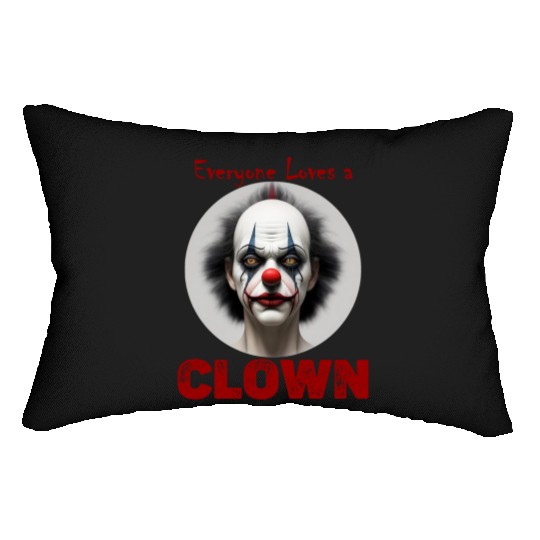 Scary Halloween Clown Lumbar Pillows