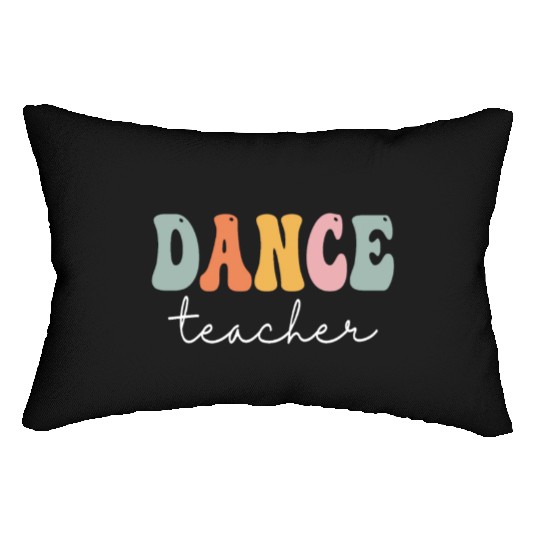 Dance Teacher Retro Groovy Vintage Happy First Day Lumbar Pillows