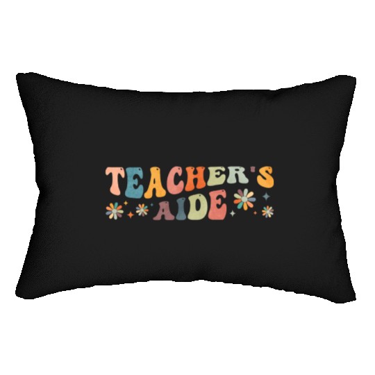 Groovy Teacher's Aide Teacher Assistant Lumbar Pillows