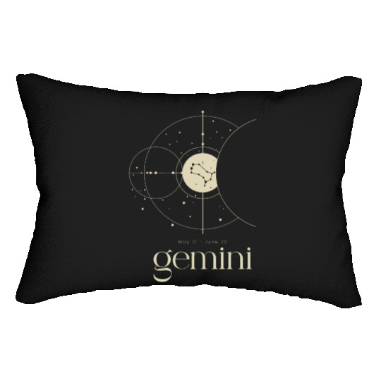Gemini Star Constellation Zodiac Minimalist Lumbar Pillows