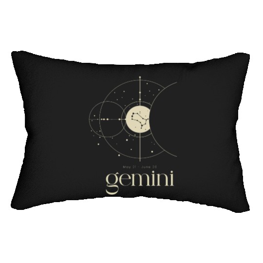 Gemini Star Constellation Zodiac Minimalist Lumbar Pillows